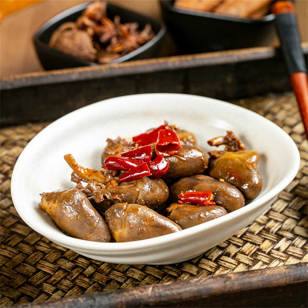 香辣鸭心