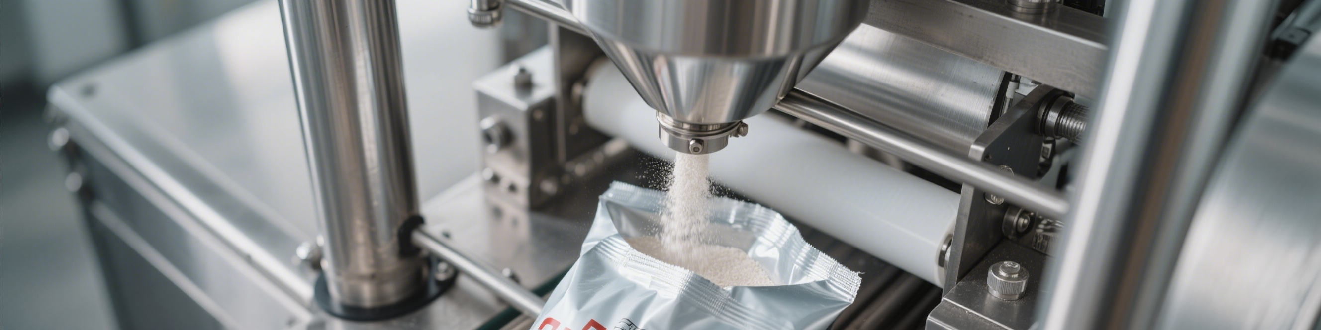 生成粉末包装机特写图片