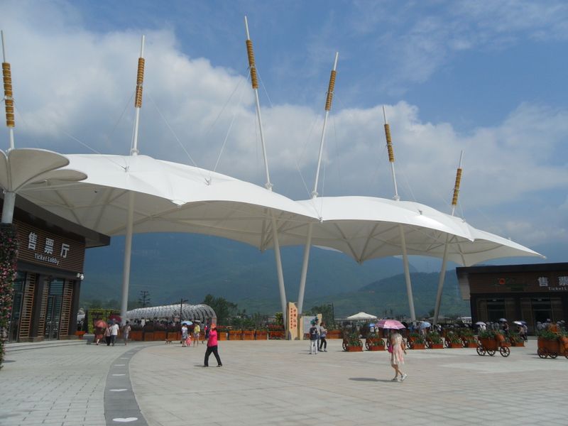 江油大康镇百合花基地膜结构