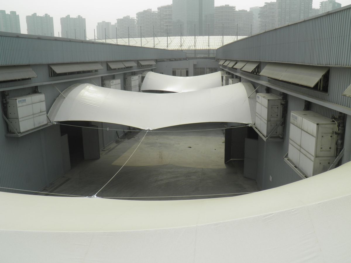 成都世纪城新国际会展中心展馆连廊膜结构工程