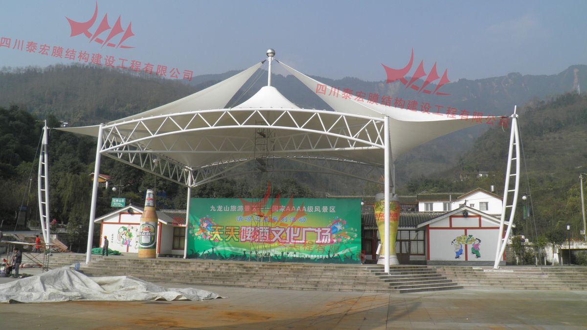 九龙广场舞台膜结构工程