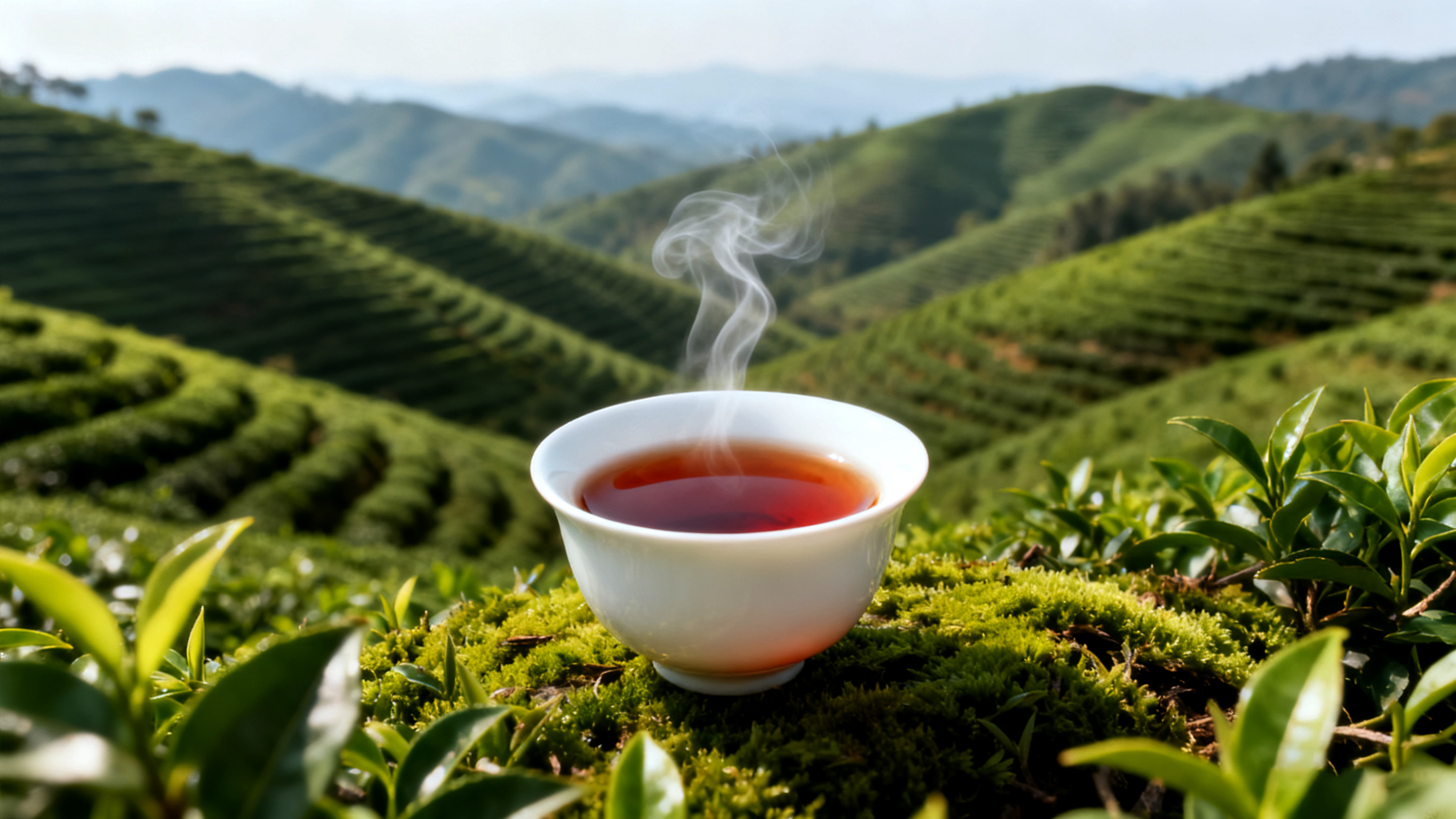 "云顶巅"绿茶、红茶